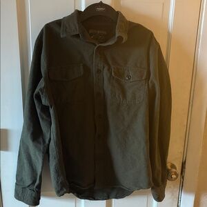 Men's Olive Green Shirt Jacket